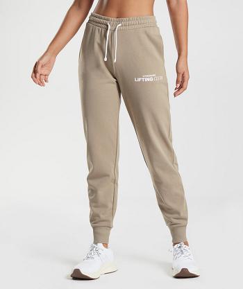 Dámské Kalhoty Jogger Gymshark Social Club Hnědé | CZ 4137HAP